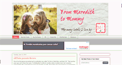 Desktop Screenshot of frommeredithtomommy.com