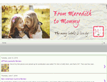 Tablet Screenshot of frommeredithtomommy.com